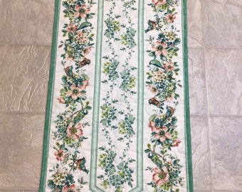 Mint Table Runner, Quilted Table Runner, Quilts for Sale, Home Decor, Housewarming Gift, Bridal Shower, Mother's Day Gift