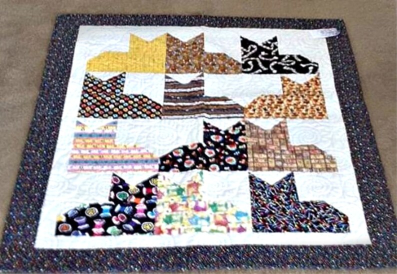 Cat's Wall Hanging Quilts for Sale Handmade Cat Lover Etsy