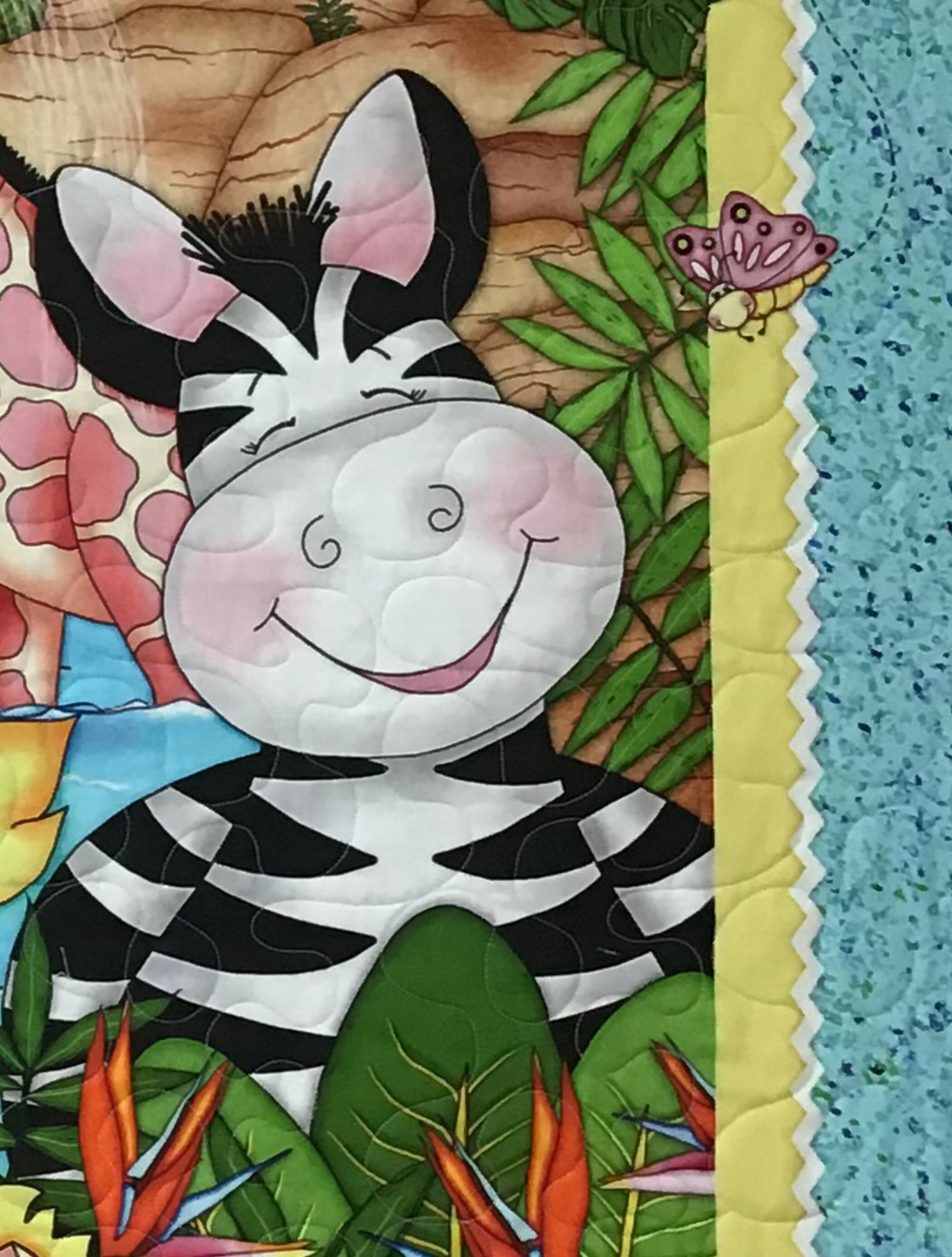 Baby Safari Panel Quilt Quilts for Sale Quilted Baby Quilt Etsy