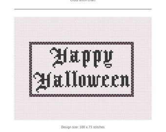 Halloween Motif Cross Stitch Pattern