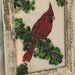 Handcrafted Glass Art Red Cardinal on Rustic Weathered Wood Frame - Etsy
