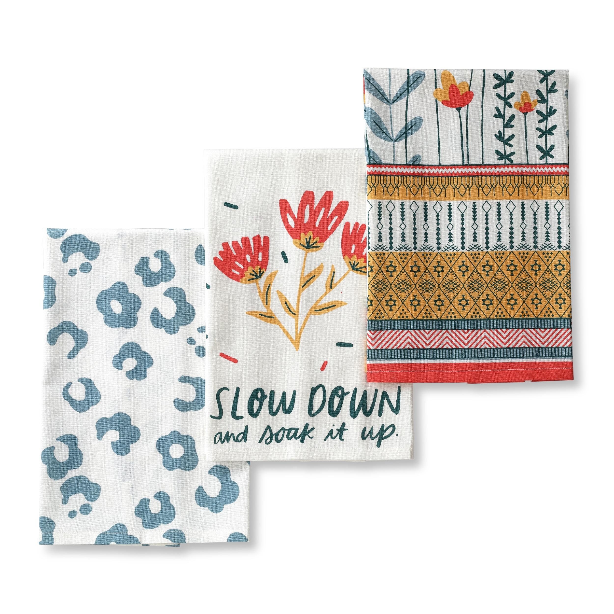 Folkulture Kitchen Towels Dishcloths Sets 20 X 26 Kitchen Etsy