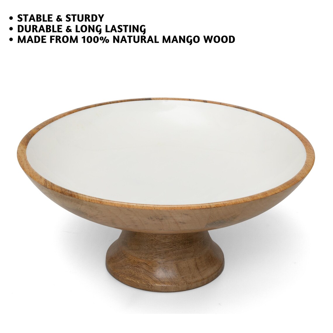 Folkulture White Fruit Bowl Wooden Fruit Bowls 12 Etsy