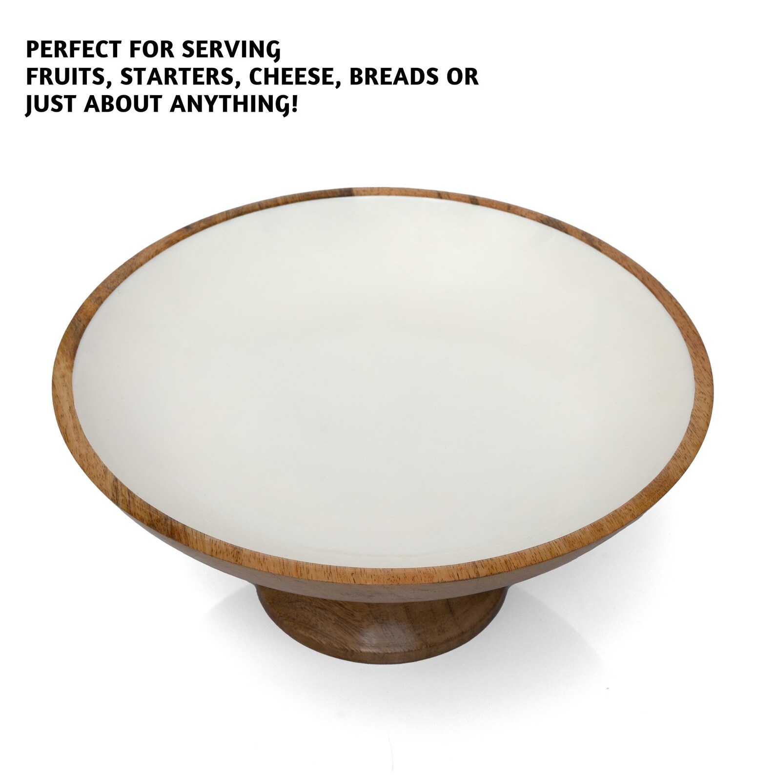 Folkulture White Fruit Bowl Wooden Fruit Bowls 12 Etsy