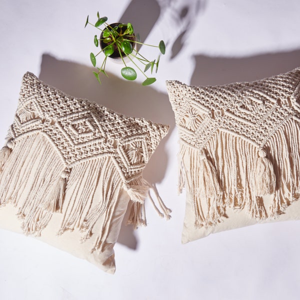Macrame Pillow Etsy