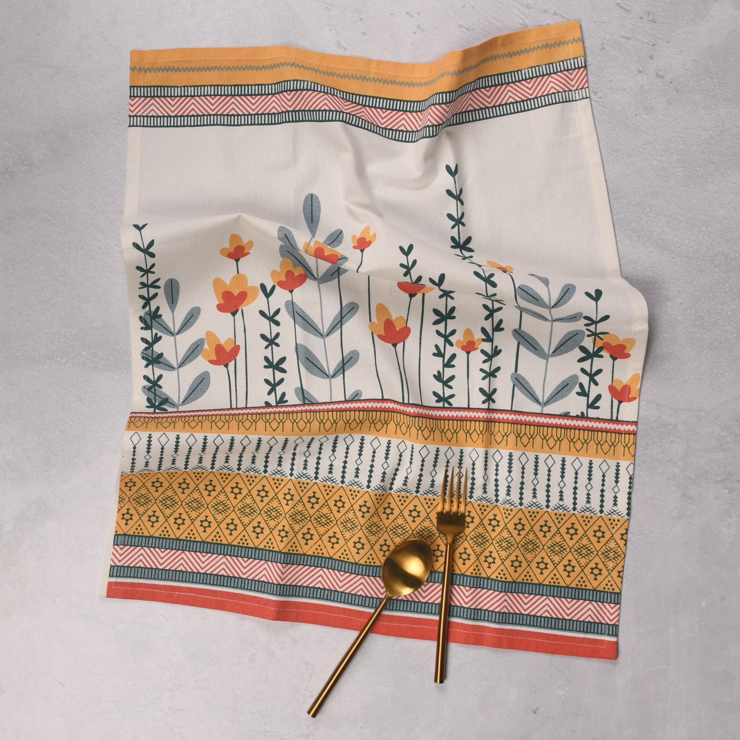 Folkulture Kitchen Towels Dishcloths Sets 20 X 26 Kitchen Etsy