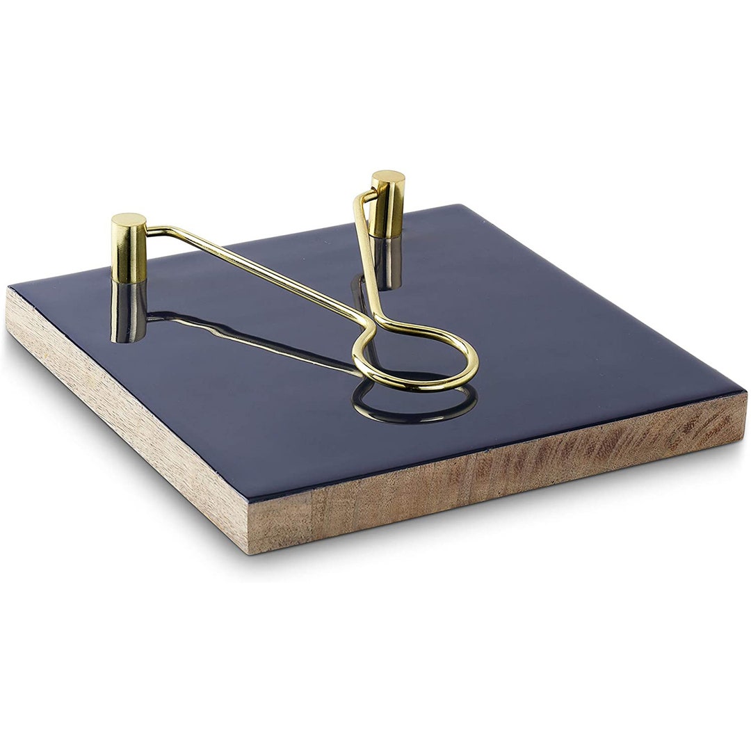 Blue Napkin Holder Wood or Wooden American Farmhouse Metal Etsy