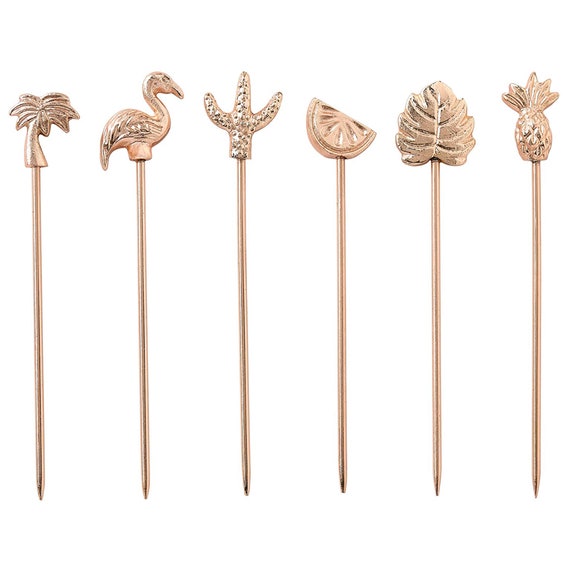 Cocktail Picks Metal Martini Olive Picks Fruit Skewers Etsy