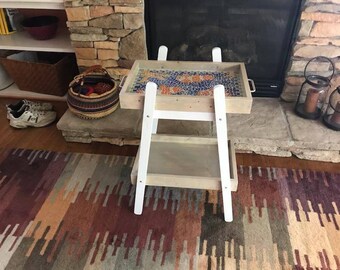 Side table with clown fish serving tray