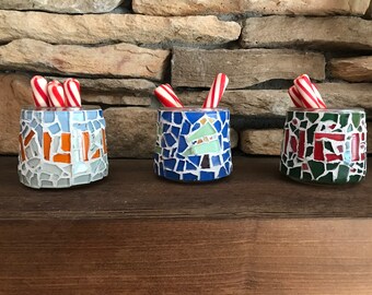 tarros de dulces navideños