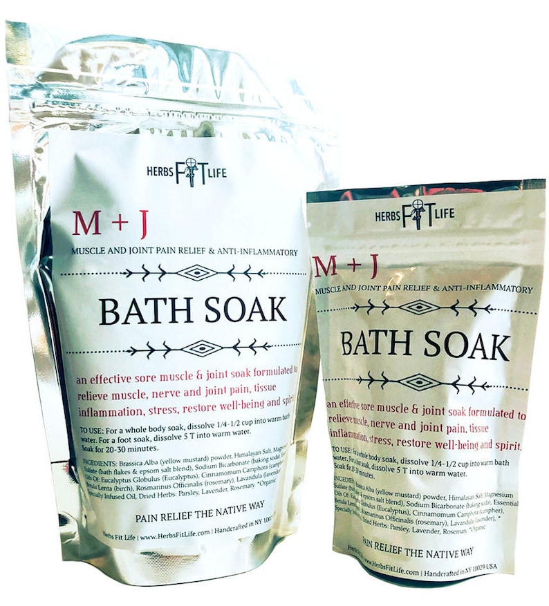 Muscle Joint Pain Relief and Antiinflammaroty Bath Soak Etsy