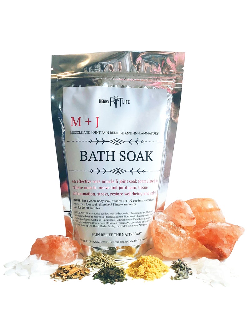 Muscle Joint Pain Relief and Antiinflammaroty Bath Soak Etsy