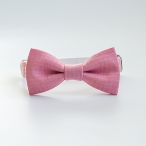 Rose pink bow tie, light pink bow tie, minimalist bow tie, rosa fliege, pink bowtie for him, pink wedding accessories, bow tie gele style