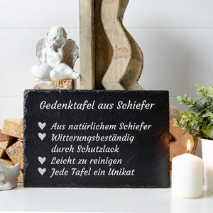 Placa conmemorativa para mascotas con foto • Marcador de pizarra para tumbas de mascotas • Memorial personalizado para perros y gatos • Grabado láser con barniz protector • Uso en exteriores imagen 10