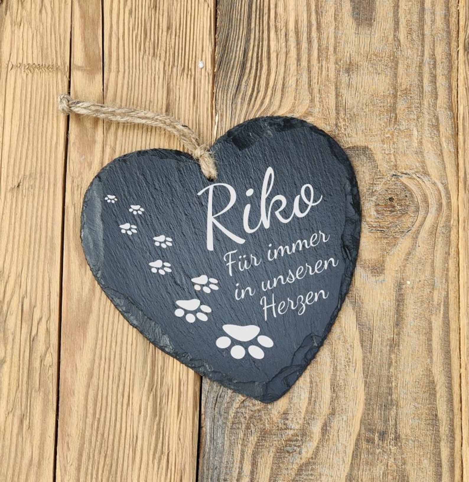 Gedenktafel für Hund aus Schiefer in Herzform Gedenktafel Etsy