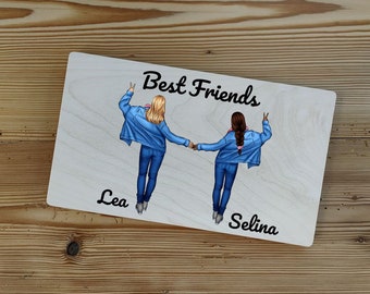 Breakfast board best friend | Personalized to your specifications | Vesper board with name and saying | Customize