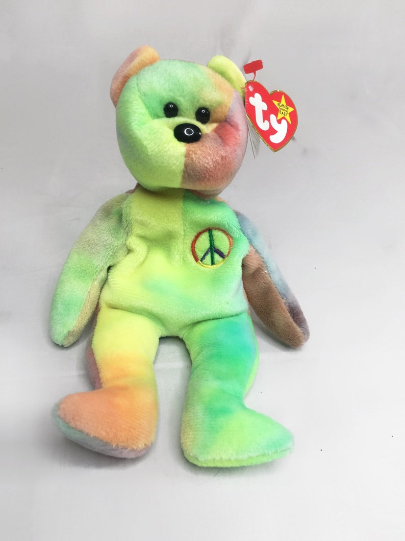 RARE & AUTHENTIC 1996 Peace Beanie Baby with Tag Errors | Etsy