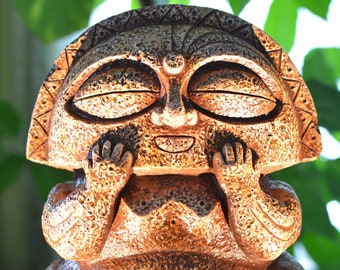 Diosa Luna, Stone Artifact, Hydrostone, Taino Moon Goddess, Taino Artifact, Ancient Alien, Statue, UFO, Taino fine art,Boricua,Dominican