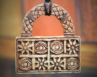 Bandundu Bucket Pendant, Dalu Bucket, Apkallu, Anunnaki, Atropotaic, Sumerian Artifact, Assyrian Artifact, Ward off Evil, Ancient Architect