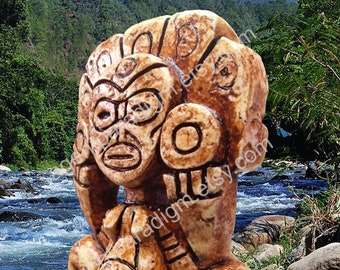 Atabey Taino Goddess Statue, Caribbean Pantheon Sculpture