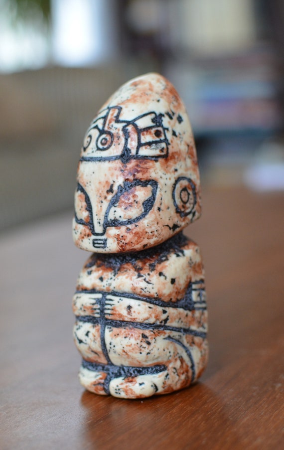 Ojuelos Stone Artifact Replica, Mexican Paleocontact Sculpture - Etsy