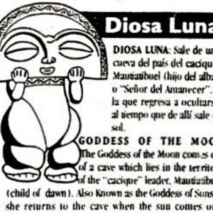 Diosa Luna, Taino Moon Goddess, Taino Artifact, Ancient Alien