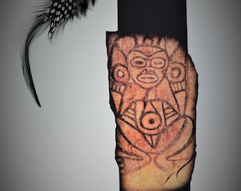 Taino Bookmarks, Bookmarks, Quality Fabric Bookmarks, Thin bookmarks, Marcador de libro, Atabey, Rare Bookmarks, Arawak bookmarks