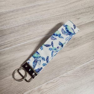 Sea Turtles Wristlet Keychain Key Fob | Beach | Ocean | Sea | Accessories | Lanyard | Purse accessory| Backpack
