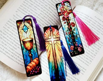 Religous Metal bookmarks | Cross | Jesus | Communion | Holy Sacraments | Catholic Gift