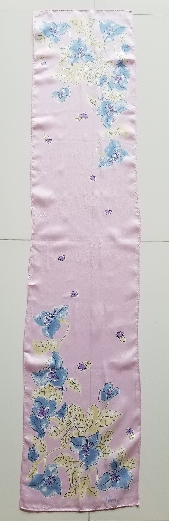Vintage Vera Neumann Light Pink Floral Rectangle S