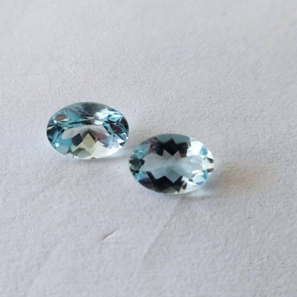 Aquamarine Pair - 1.30ct - 2 gemstones