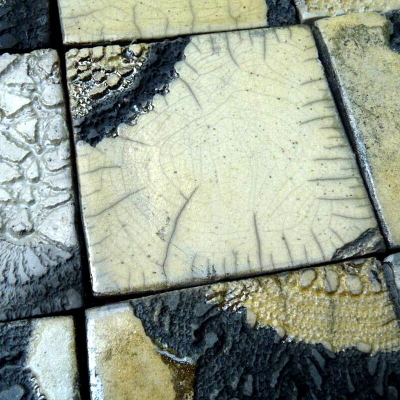 Raku Coasters - Etsy