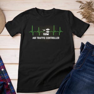 Heartbeat Air Traffic Controller T-Shirt, Gift For Air Traffic Controller, ATC Shirt