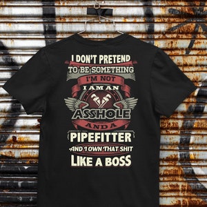 Impresionante camiseta de instalador de tuberías, camiseta de instalador de tuberías, regalo de instalador de tuberías, regalo de trabajador sindical