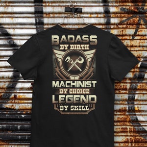 Maschinist T-Shirt, Maschinist nach Wahl Legende durch Fähigkeit, Geschenk für Maschinist, Maschinist Karriere, Maschinist T-Shirt, lustiger Maschinist