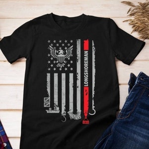 Stolzer Hafenarbeiter SVG, amerikanische Flagge Hafenarbeiter Png, Geschenk für Hafenmann, amerikanischer bester Hafenarbeiter