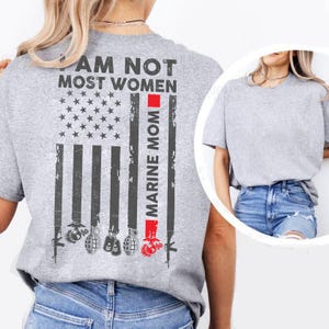 Marine Mom Shirt for American Marine Mom T-shirt USA T shirt Gift for Marine Corps Mom Shirt #most4-marinemom