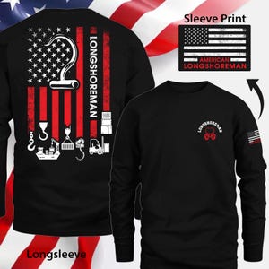 Camiseta de estibador, regalo de estibador estadounidense, camiseta de estibador de EE. UU. para estibador, camiseta #Fltosl3-longshoreman