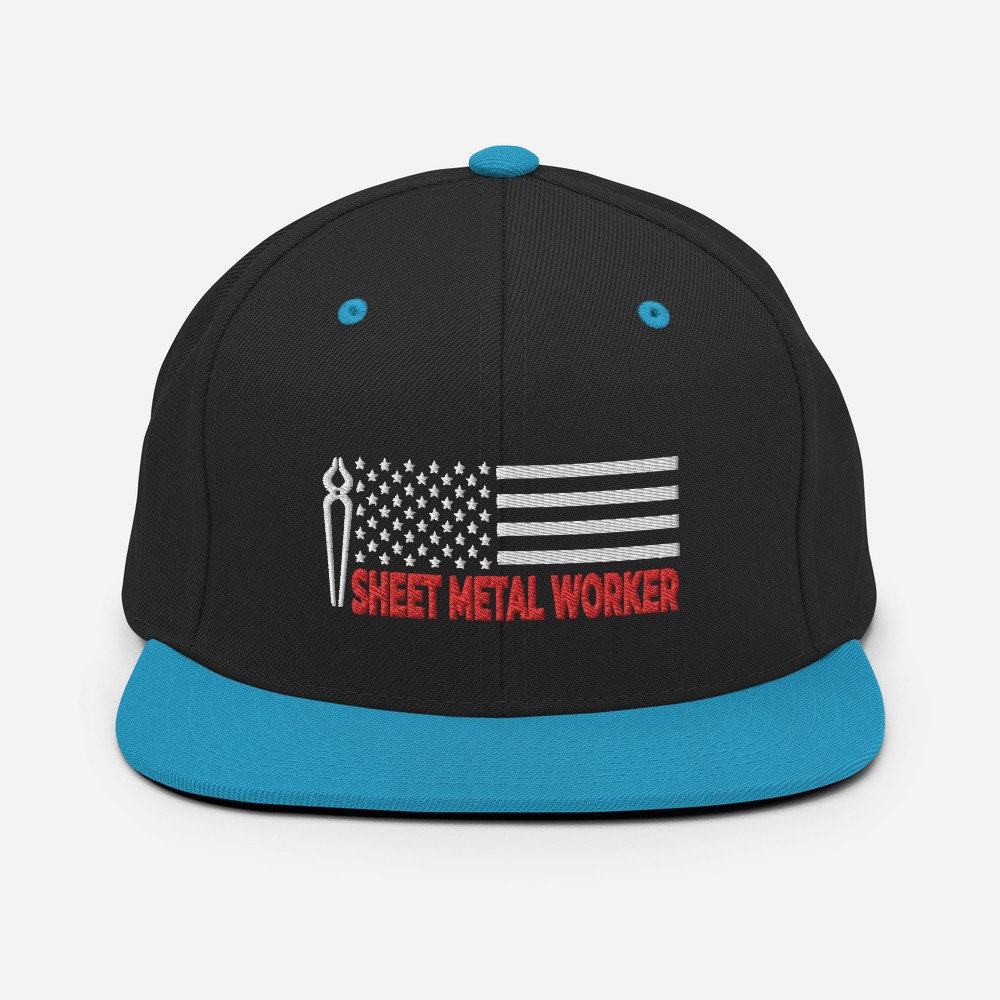 Sheet Metal Worker Snapback Hat Sheet Metal Worker Cap Gifts Etsy