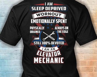 Elevator Mechanic Shirt, 100% Devoted Elevator Mechanic Hoodie, Elevator Mechanic Appreciation Gift #devoted-elevatormechanic