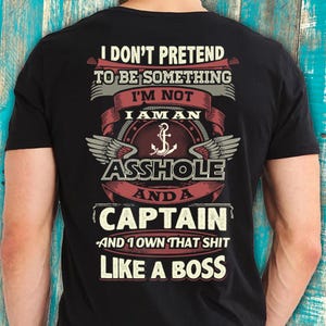 Captain Shirt Captain Gift Savage T Shirt with Quote for Captain T-shirt #boss-captain
