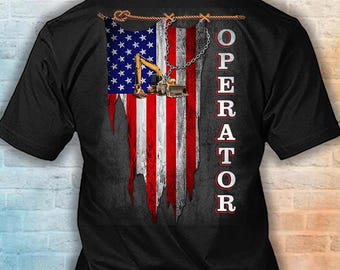 American Operator T-Shirt for US Operator Shirt USA flag Operator Shirt #dropflag-operator