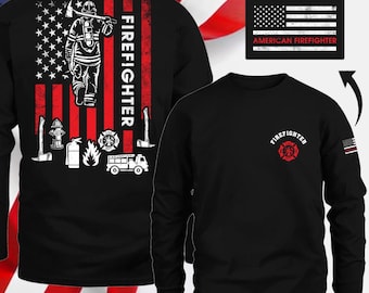 Camiseta de bombero, regalo de bombero estadounidense, camiseta de bombero de EE. UU. para bombero, camiseta #Fltosl3-firefighter