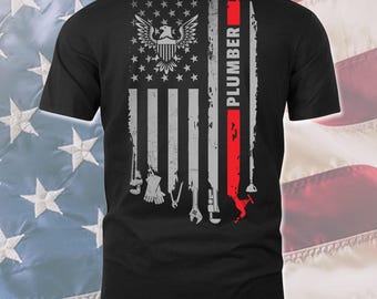 Plumber T-Shirt American Plumber Gift Plumber T Shirt 4th of July Shirt for Plumber Hoodie #flagtool-plumber