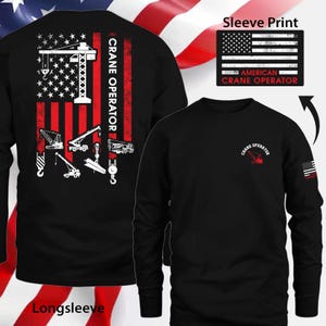 Crane Operator Shirt American Crane Operator Gift Crane Operator USA T Shirt for Crane Operator T-shirt #Fltosl3-craneoperator