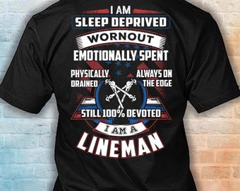 Lineman Shirt, 100% Devoted Lineman Hoodie, Lineman Appreciation Gift #devoted-Lineman