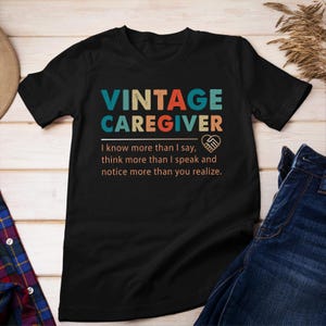 Vintage Caregiver Shirt – Caregiver Gift – Caregiver T-Shirt, Hoodie, Long Sleeve T-shirt #vintage-caregiver