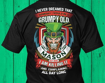 Mason St. Patrick's Day-shirt Mason Grumpy Shirt Mason Iers T-shirt voor St. Paddy's Day-cadeau #grumpy-mason