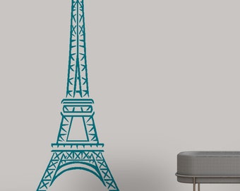 Abstract Eiffel Tower decal v1 - Bedroom Décor - Entryway Décor - vinyl wall decal vinyl wall art vinyl sticker home décor bedroom decal