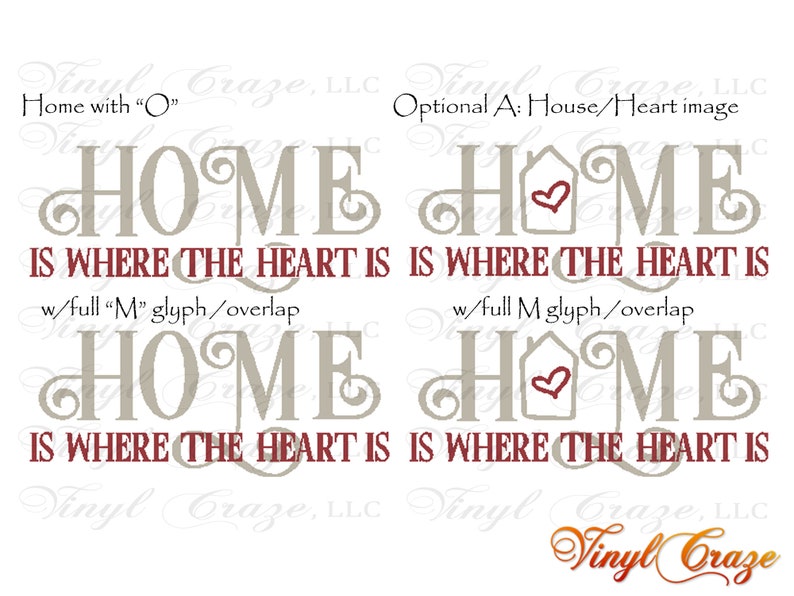 Home is where the heart is Entryway Décor Living Room Décor vinyl wall decal vinyl wall art vinyl sticker home décor image 2